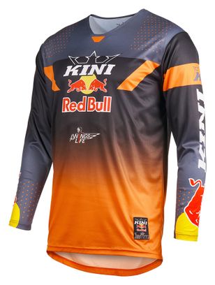 O'NEAL MXC Kini Red Bull 2.0 langærmet cykeltrøje grå/orange – set forfra