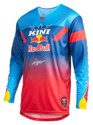 Dres O'NEAL MXC Kini Red Bull 2.0 s dlouhým rukávem, modrý/červený – pohled zepředu