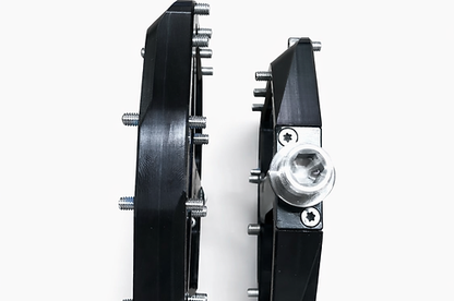 Ravne pedale HXR COMPONENTS s čeličnom osovinom, crne