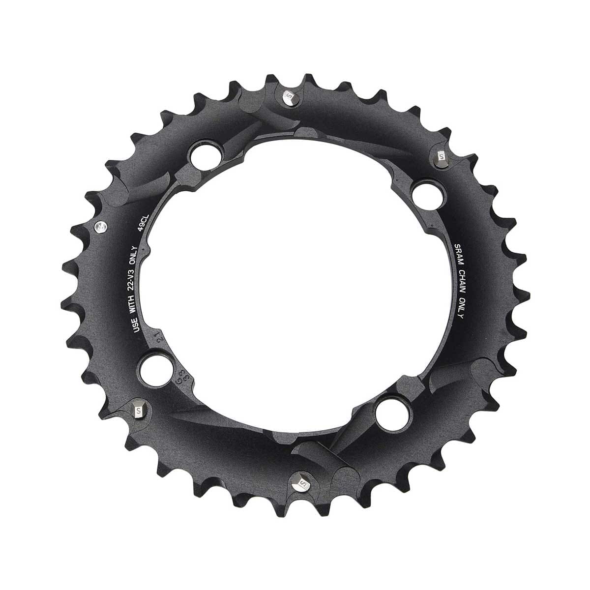Corona Esterna SRAM MTB 104BCD 10V 4 Fori 104mm Long Pin