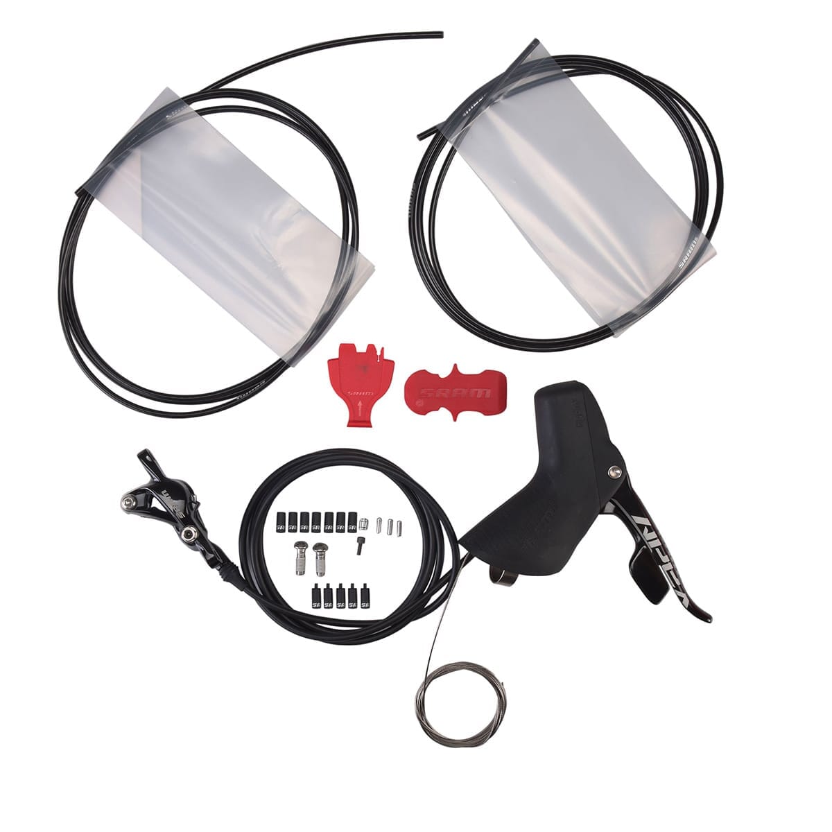 Coppia di Leve e Pinze SRAM APEX HRD 1x11 Post Mount Senza Disco