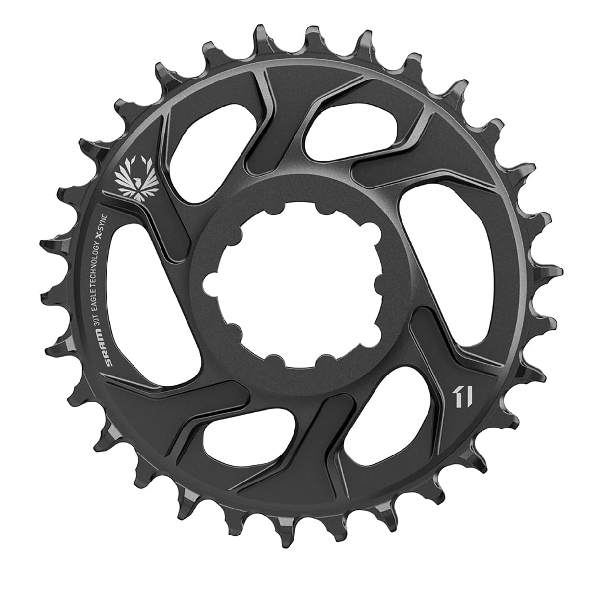 Mono-Kettenblatt SRAM X-SYNC2 EAGLE BOOST 12-fach Direct Mount Offset 3mm Alu Schwarz