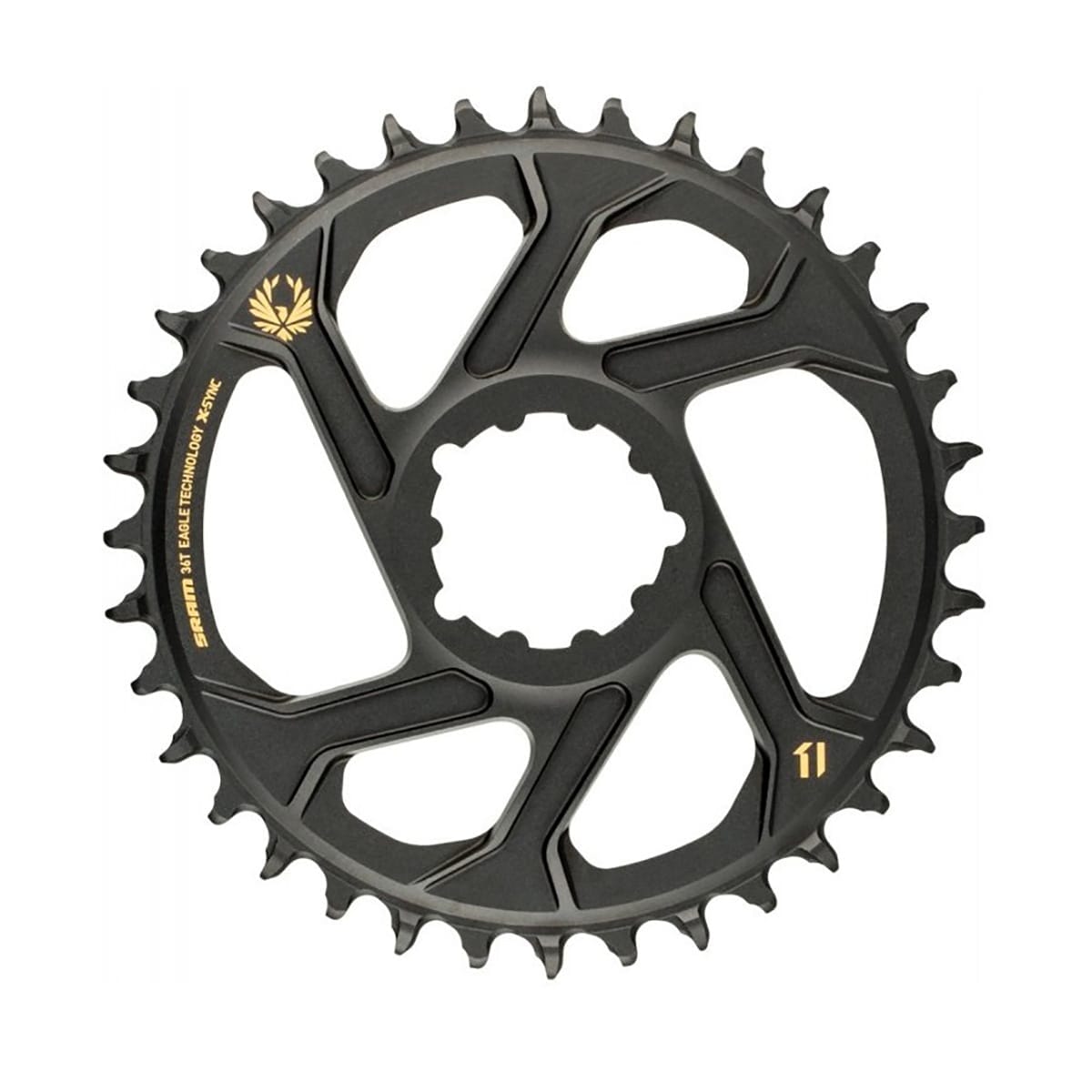Tarcza mono SRAM EAGLE X-SYNC2 NARROW WIDE 12V Direct Mount Offset 6 mm złota