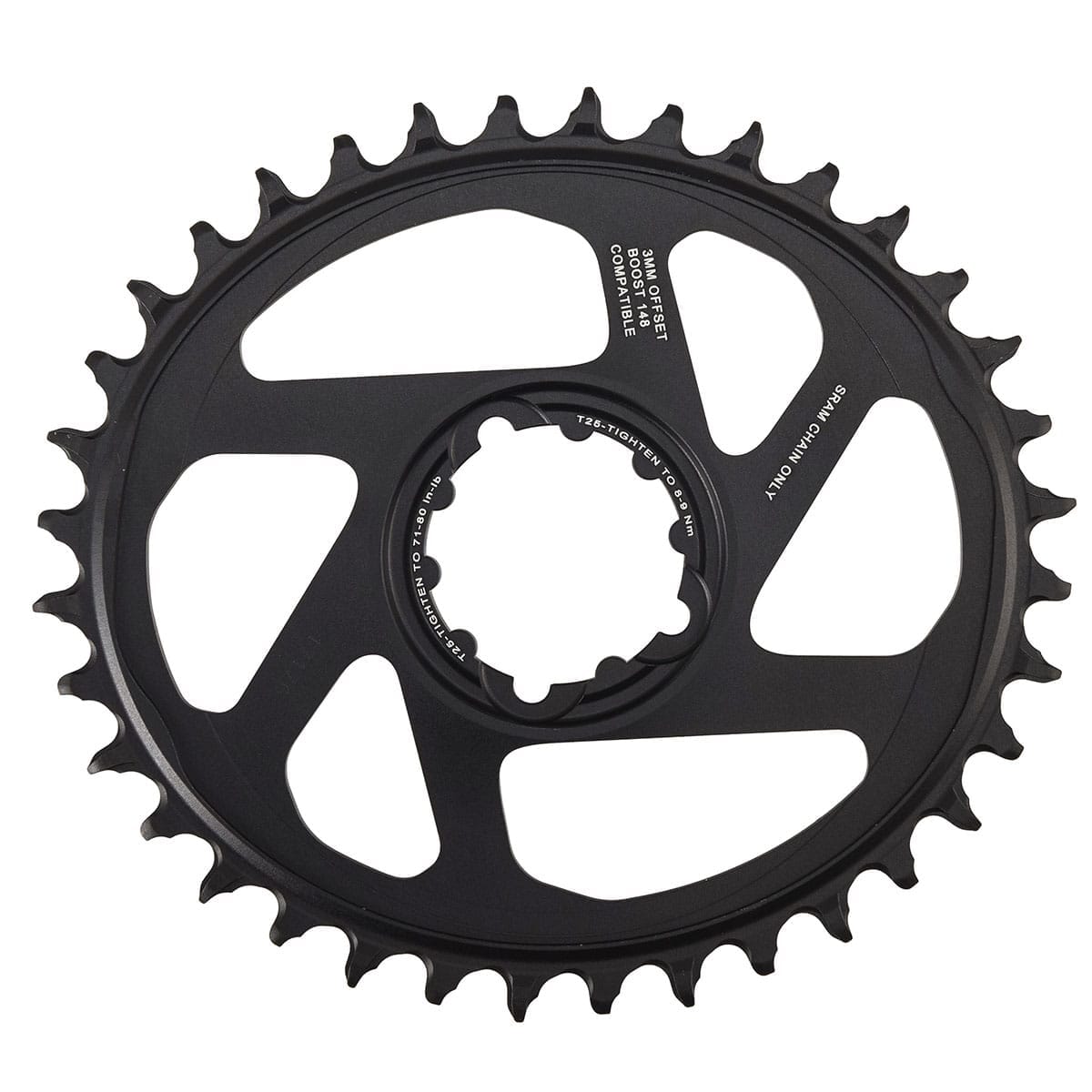 Tarcza Mono SRAM OVAL X-SYNC2 EAGLE BOOST Direct Mount Offset 3mm Alu Czarna