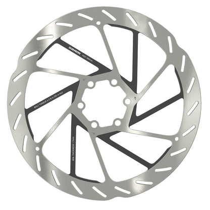 Disc SRAM HS2 Rotunjit 6 Găuri Argintiu/Negru