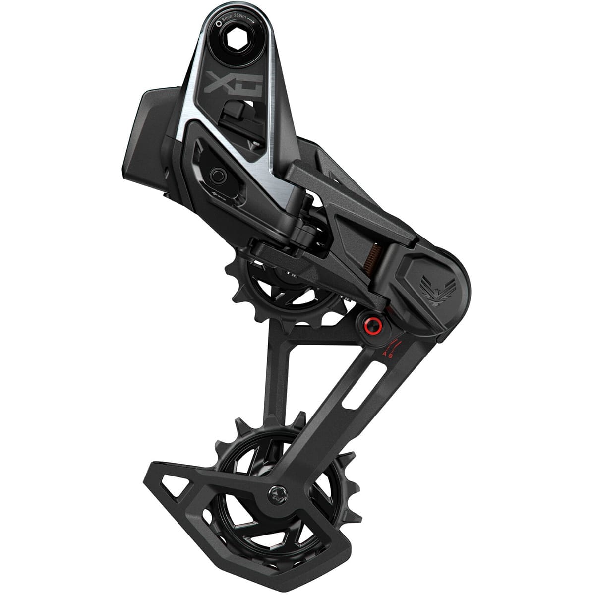 Bakväxel SRAM T-TYPE EAGLE X0 AXS 12V 52 Kuggar Utan Batteri Svart