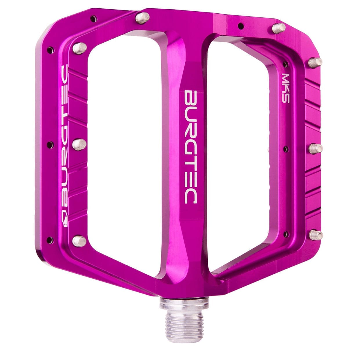 Pedais BURGTEC PENTHOUSE FLAT MK5 Eixo Aço Violeta