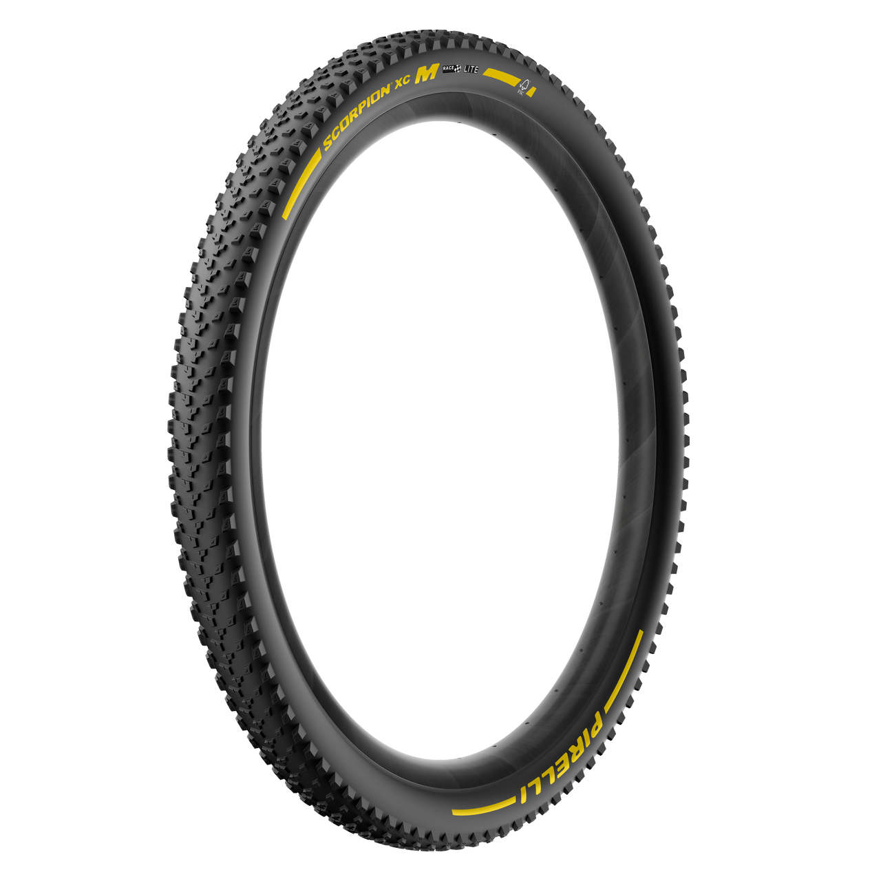 Dæk PIRELLI SCORPION RACE XC M Lite 29x2.40 Tubeless Ready Foldbar Sort/Gul Team Edition