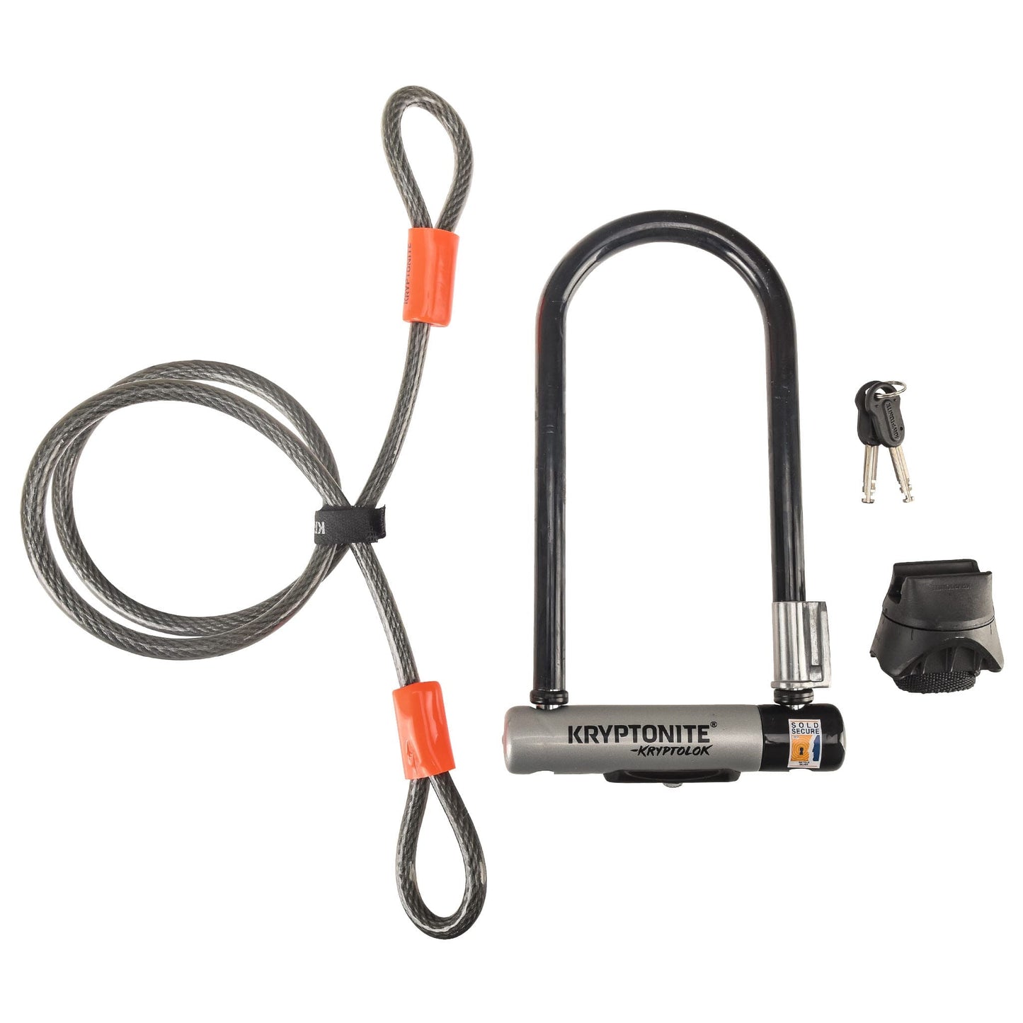 Cadeado em U KRYPTONITE KRYPTOLOK STANDARD + Cabo FLEX