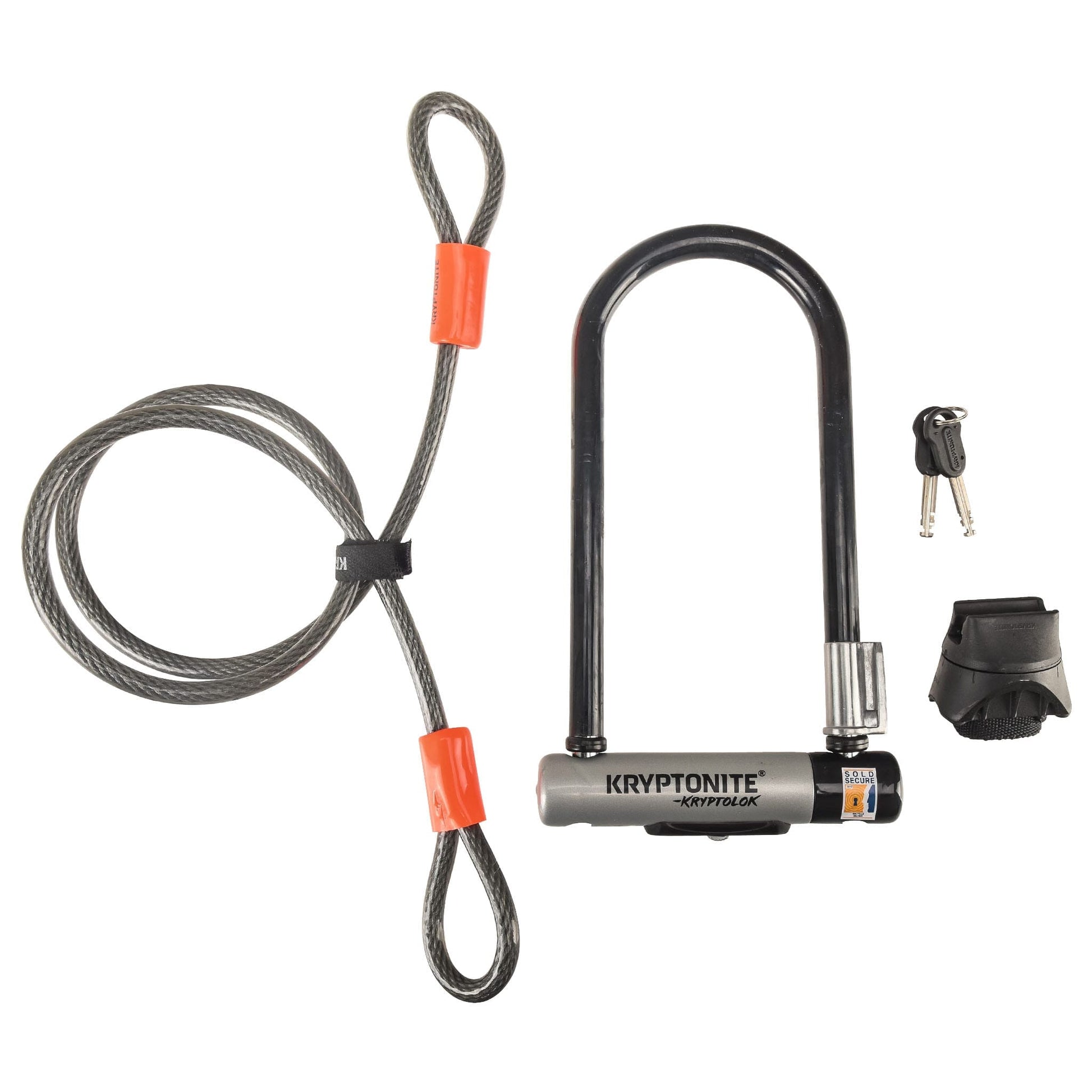 Cadeado em U KRYPTONITE KRYPTOLOK STANDARD + Cabo FLEX