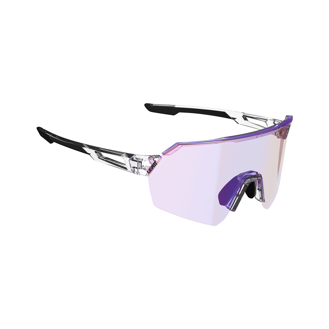 Brille LEATT RIDEVIZ LITE LARGE Transparent Glas Iriz Crystal Fuschia
