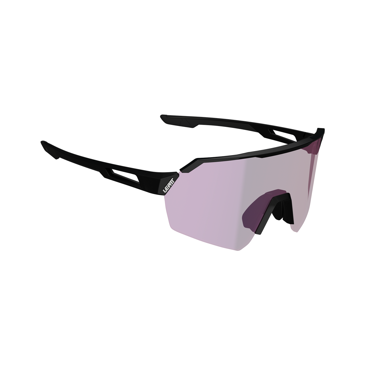 LEATT RIDEVIZ LITE LARGE Satiini Musta Linssi Iriz Crystal Violetti