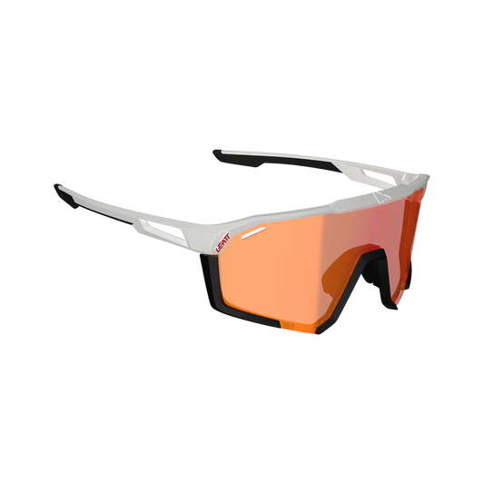 Lunettes LEATT SPEEDVIZ PRO Blanc Verre Photochromique  Iriz Cryztal Rouge