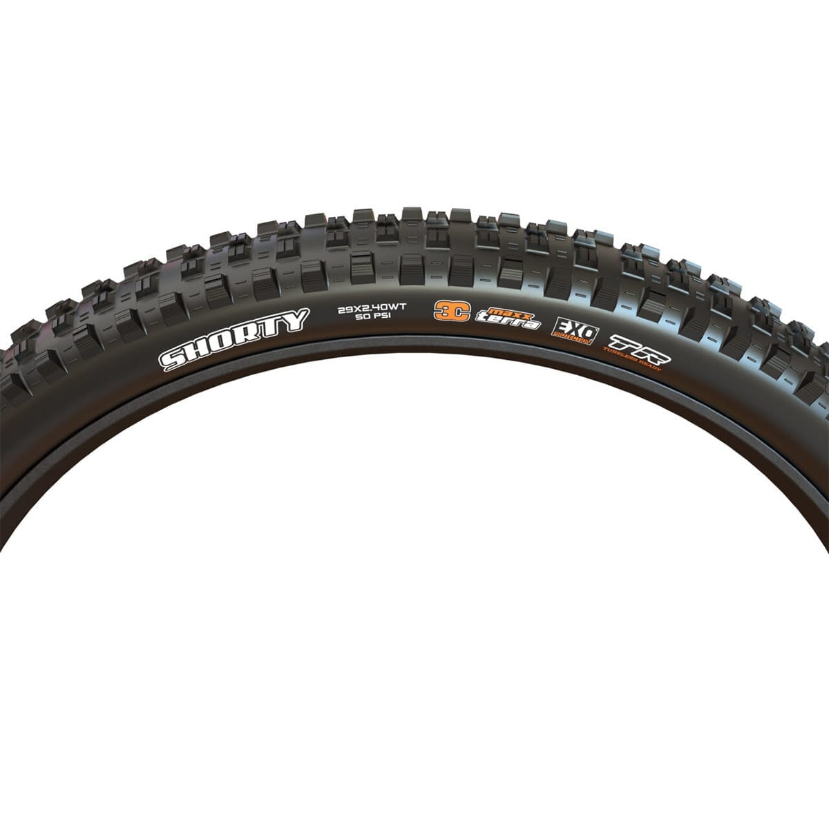 Däck MAXXIS SHORTY 29x2.40 WT DH 3C MaxxGrip Tubeless Ready Mjuk Svart