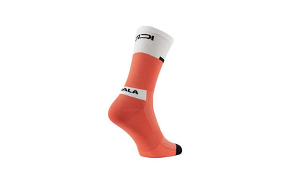 Calcetines SIDI NEO Coral fluorescente/Blanco