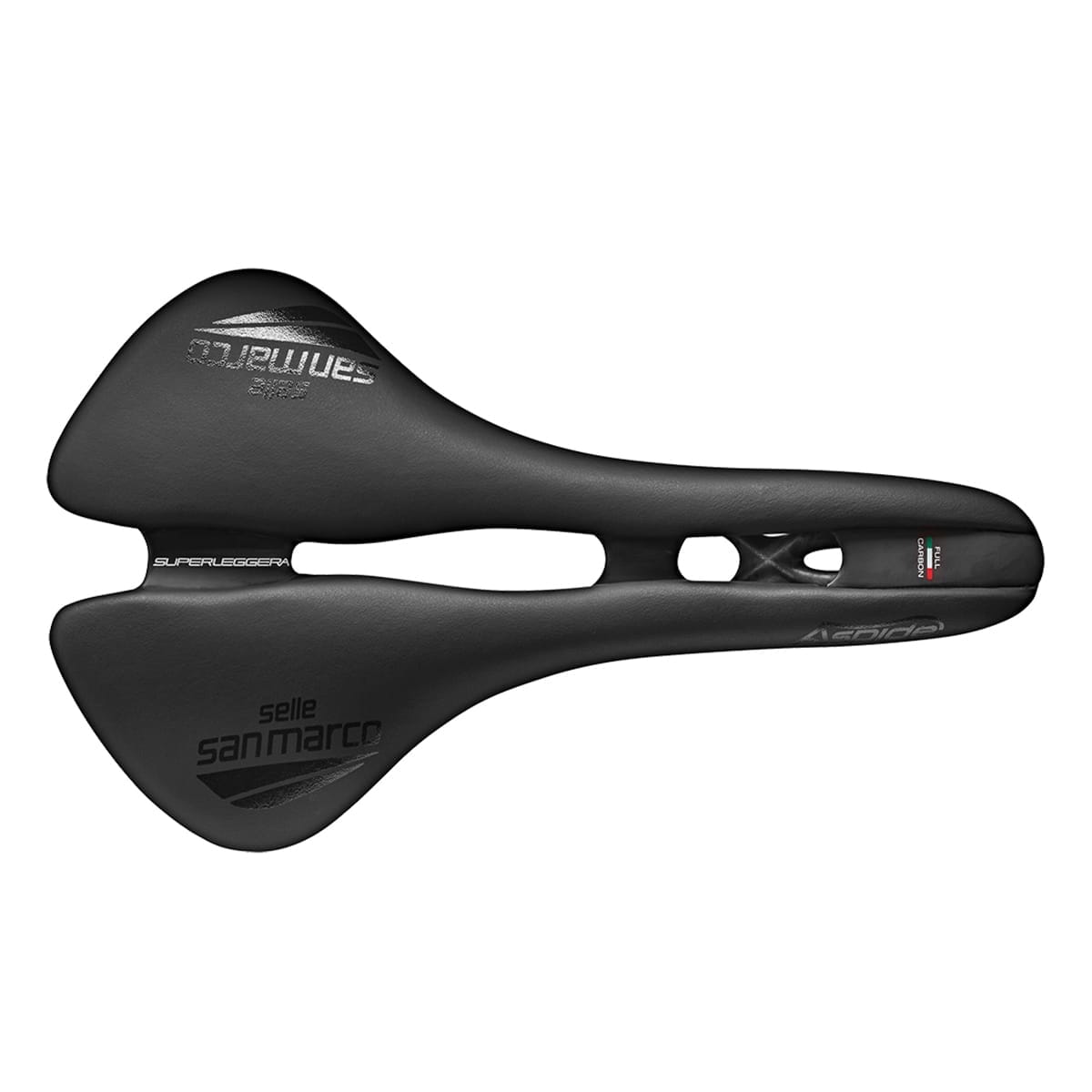 Zadel SELLE SAN MARCO ASPIDE SUPERLEGGERA OPEN FIT WIDE Carbon Rails