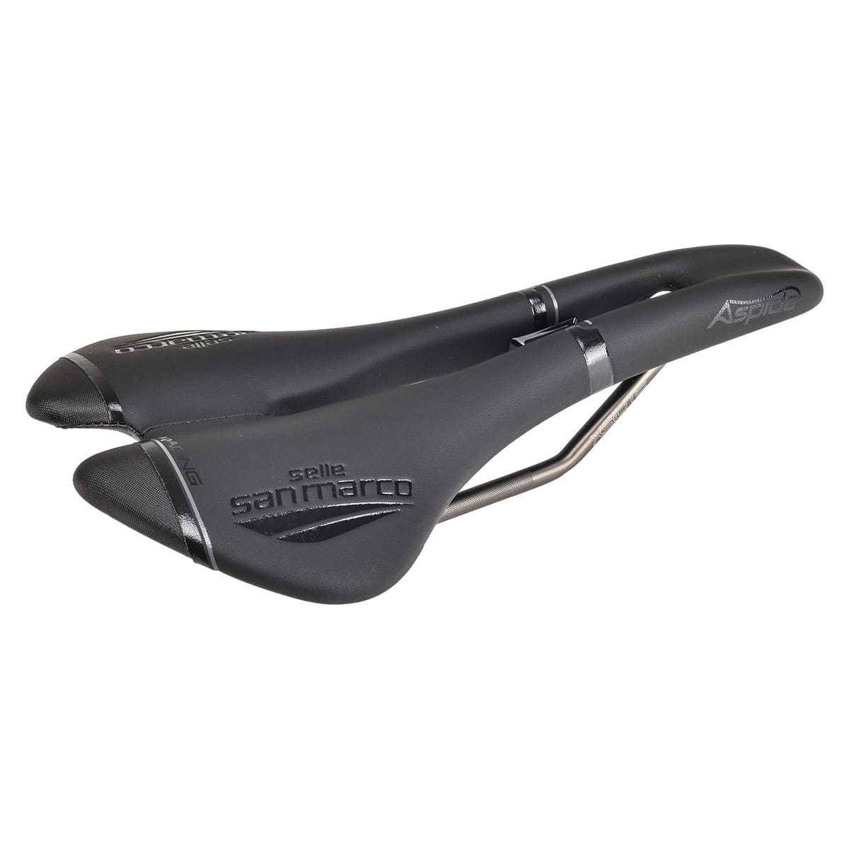Sillín SELLE SAN MARCO ASPIDE RACING OPEN FIT WIDE Raíles Xsilite