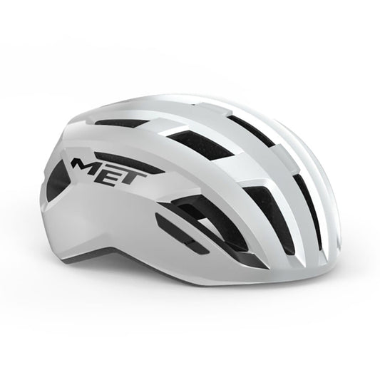 Casque Route MET VINCI MIPS Blanc Argent Glossy