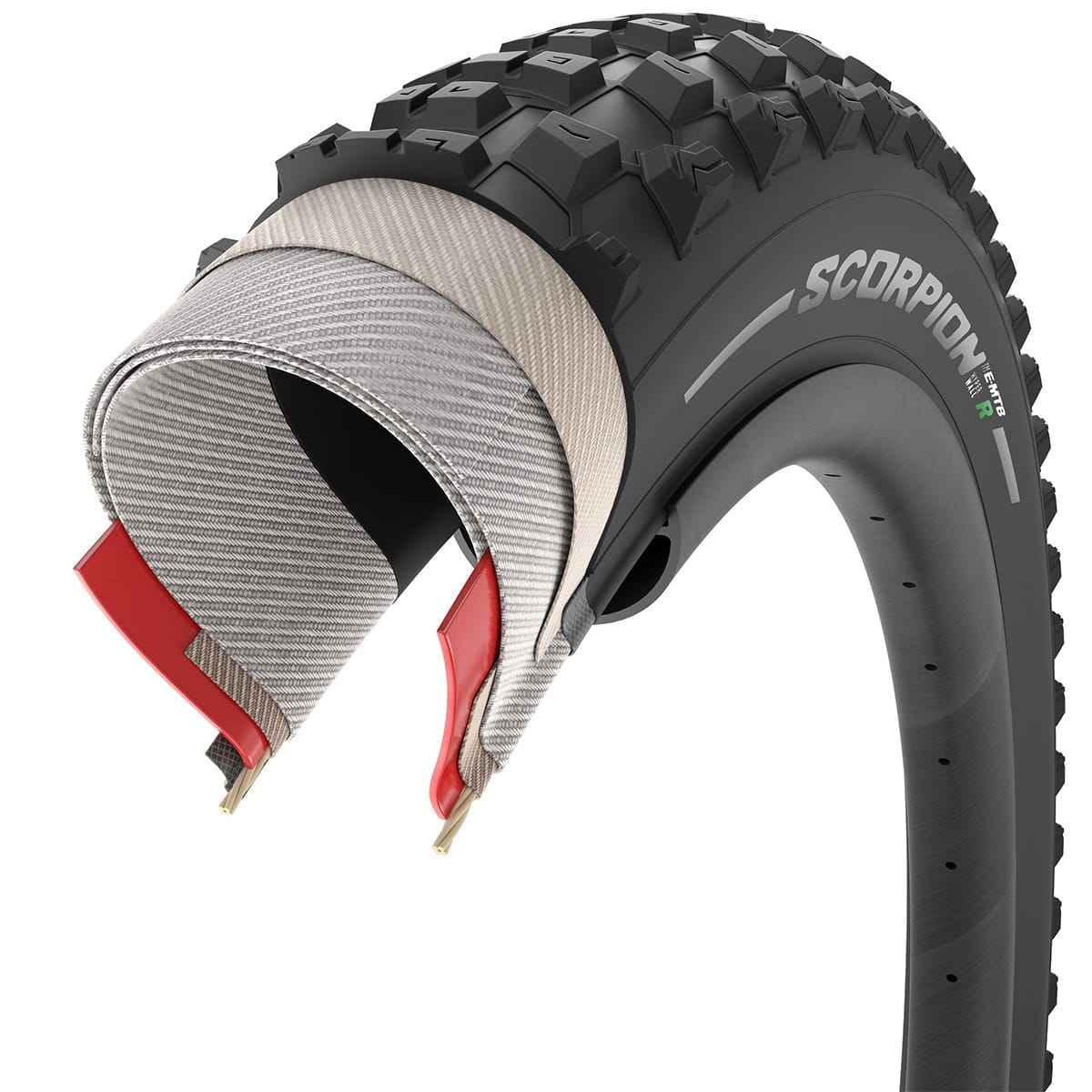 Dæk PIRELLI SCORPION E-MTB R 29x2,60 Smartgrip+ HyperWall Tubeless Ready Souple 3873200