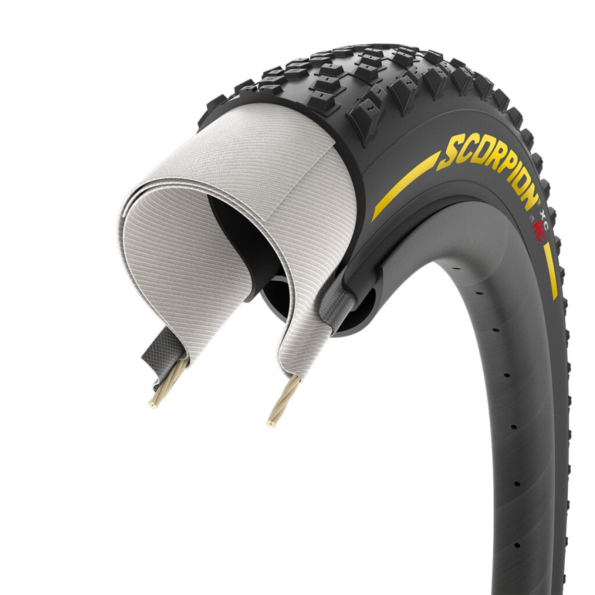 Dæk PIRELLI SCORPION XC RC COLOUR EDITION 29x2.40 Lite Tubeless Ready Foldbar Sort