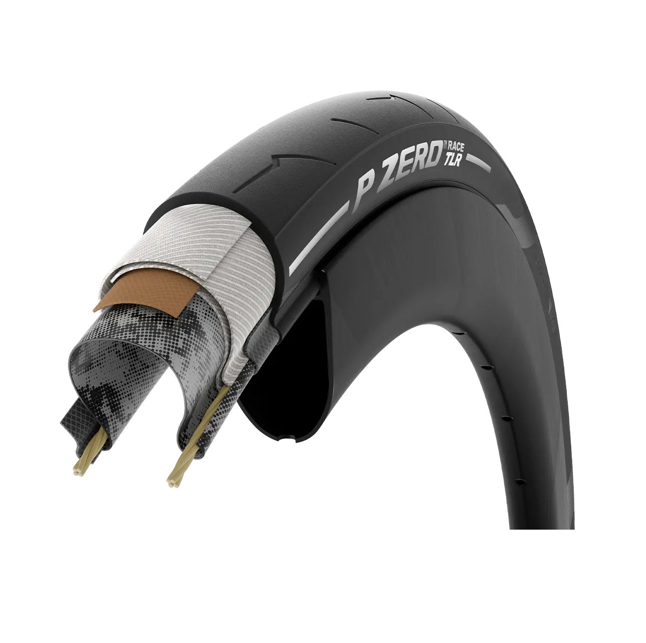 Pneu PIRELLI P ZERO RACE TLR 700c Tubeless Ready Marron