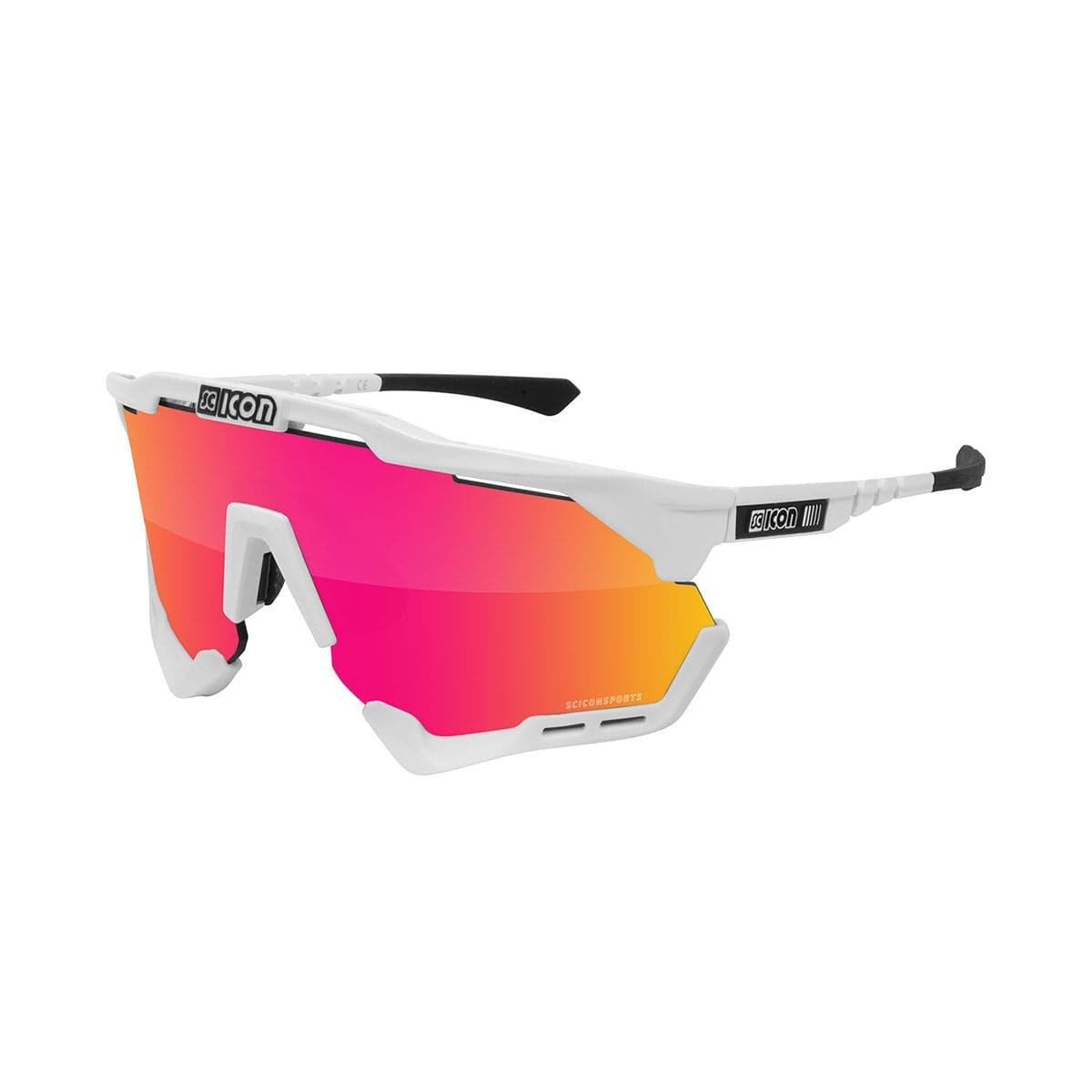 Bril SCICON AEROSHADE Wit Iridium Rood