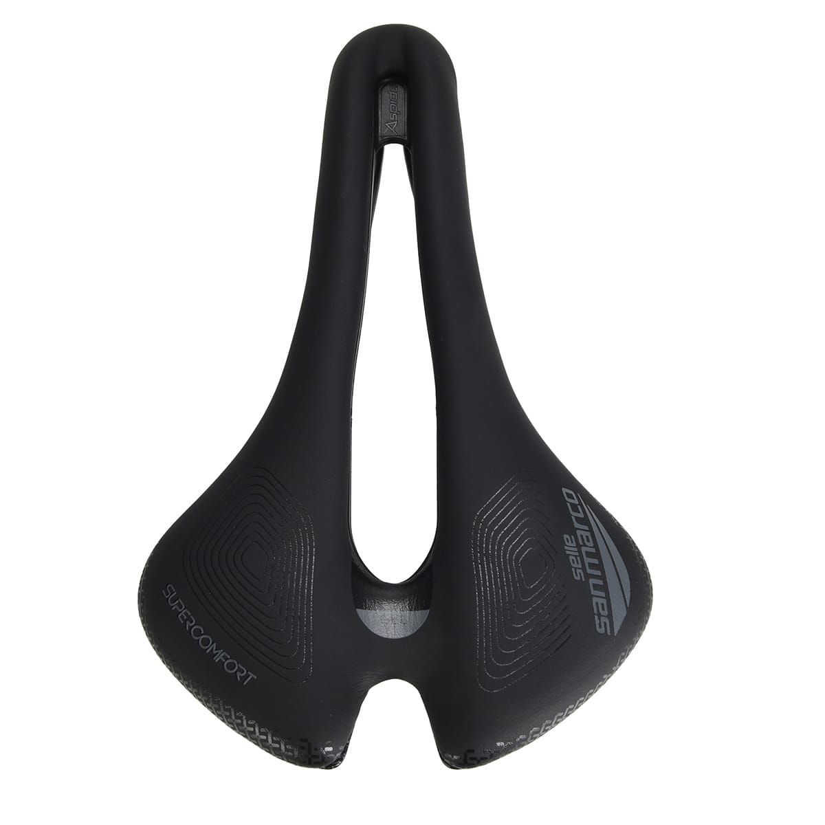 Sadel SELLE SAN MARCO APSIDE SHORT SUPERCOMFORT OPEN-FIT RACING 149mm Mangan Skinne