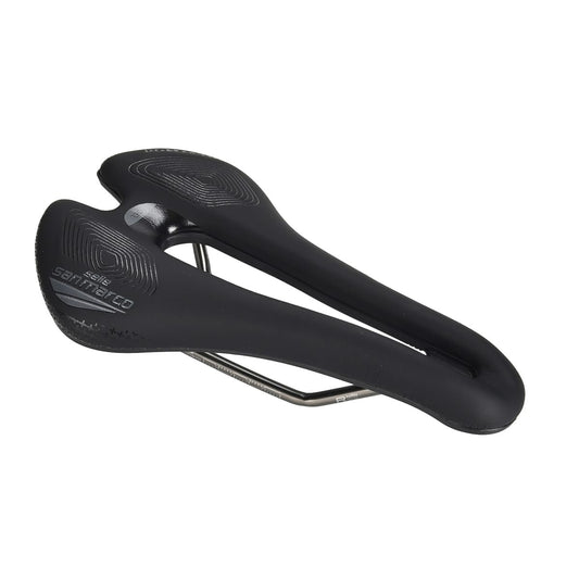 Saddle SELLE SAN MARCO APSIDE SHORT SUPERCOMFORT OPEN-FIT RACING 139mm Manganese Rails