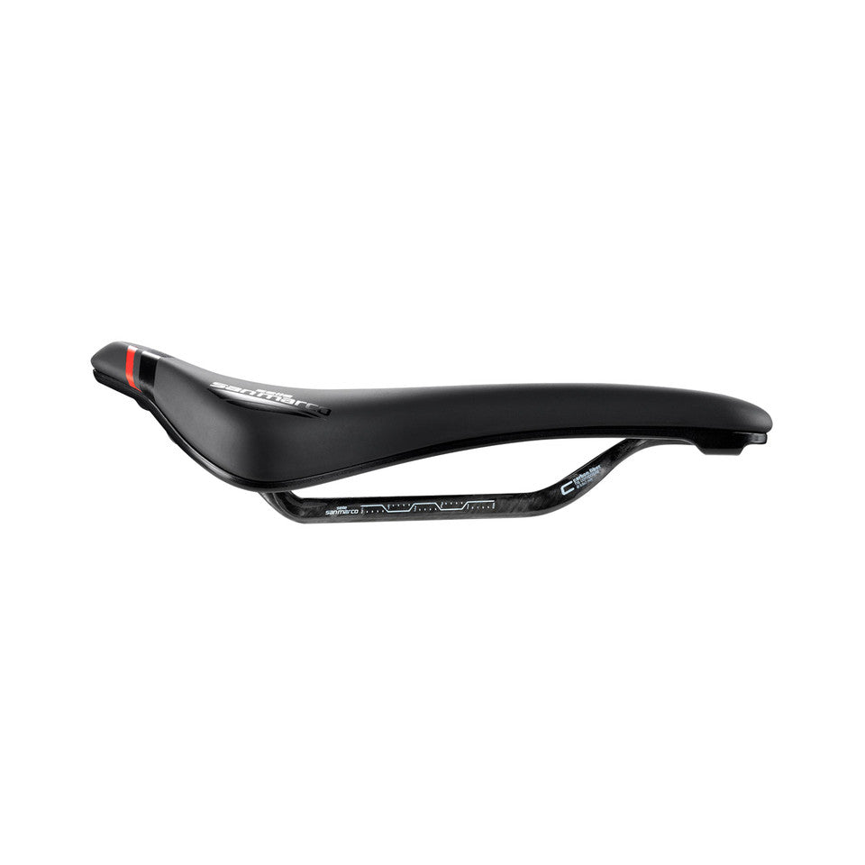 SAN MARCO GROUND SHORT OPEN-FIT CARBON FX 155mm Saddle Black