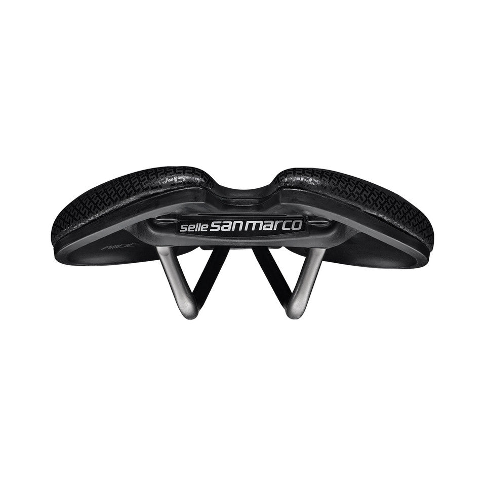 Selim SAN MARCO SHORTFIT 2.0 SUPERCOMFORT OPEN-FIT RACING L3 Largura 155mm Rails Aço Xsilite
