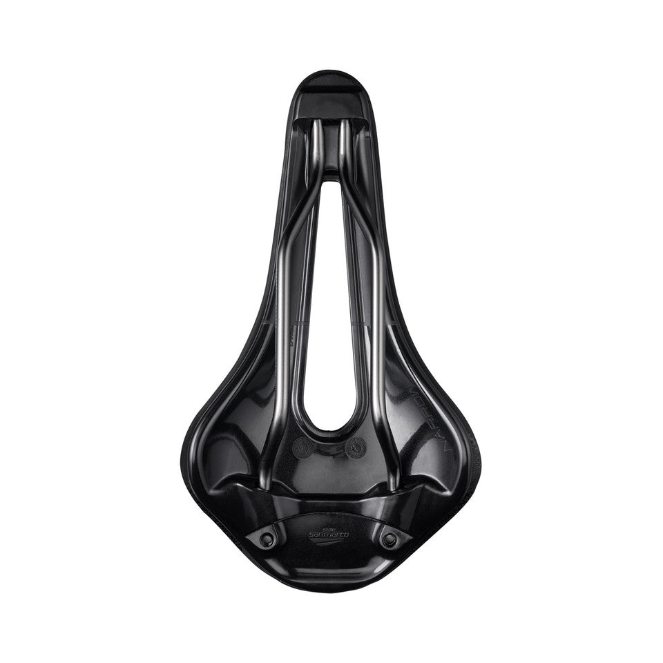 SAN MARCO SHORTFIT 2.0 SUPERCOMFORT OPEN-FIT RACING S3 sadel bredde 140 mm Xsilite stålskinne