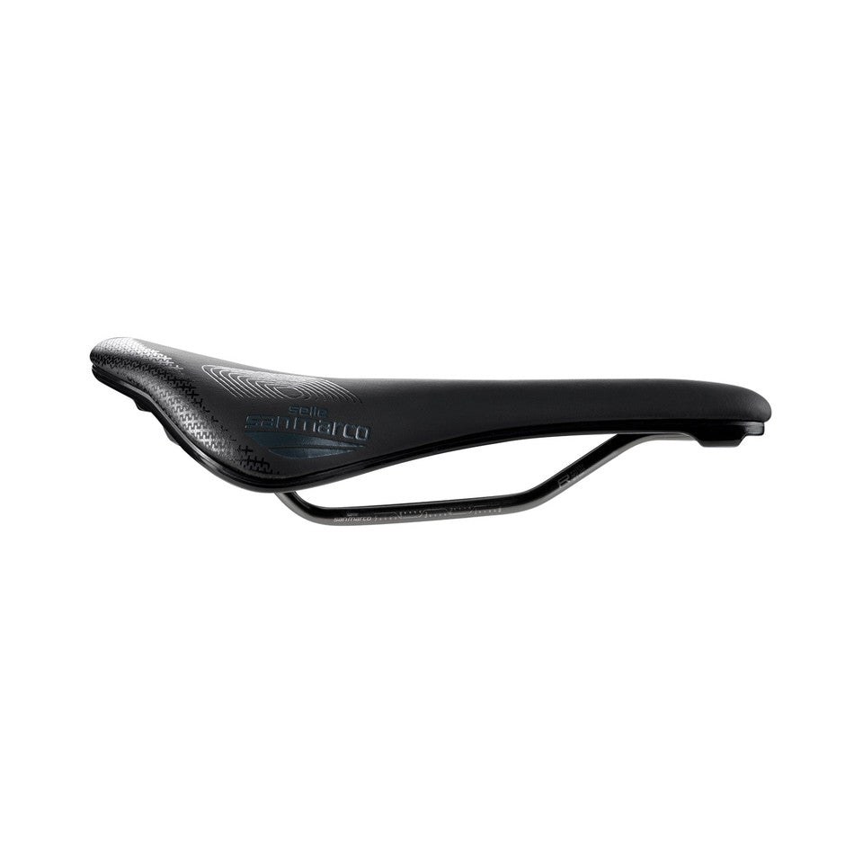 SAN MARCO SHORTFIT 2.0 SUPERCOMFORT OPEN-FIT RACING S3 sadel bredde 140 mm Xsilite stålskinne