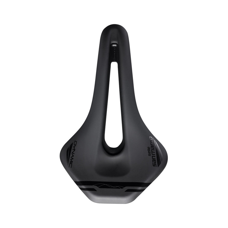 Sadel SAN MARCO GROUND SHORT OPEN-FIT DYNAMIC 155mm Sort