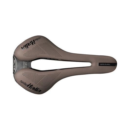 SELLE ITALIA FLITE BOOST GRAVEL SUPERFLOW S Rails TI316 sadul Pruun