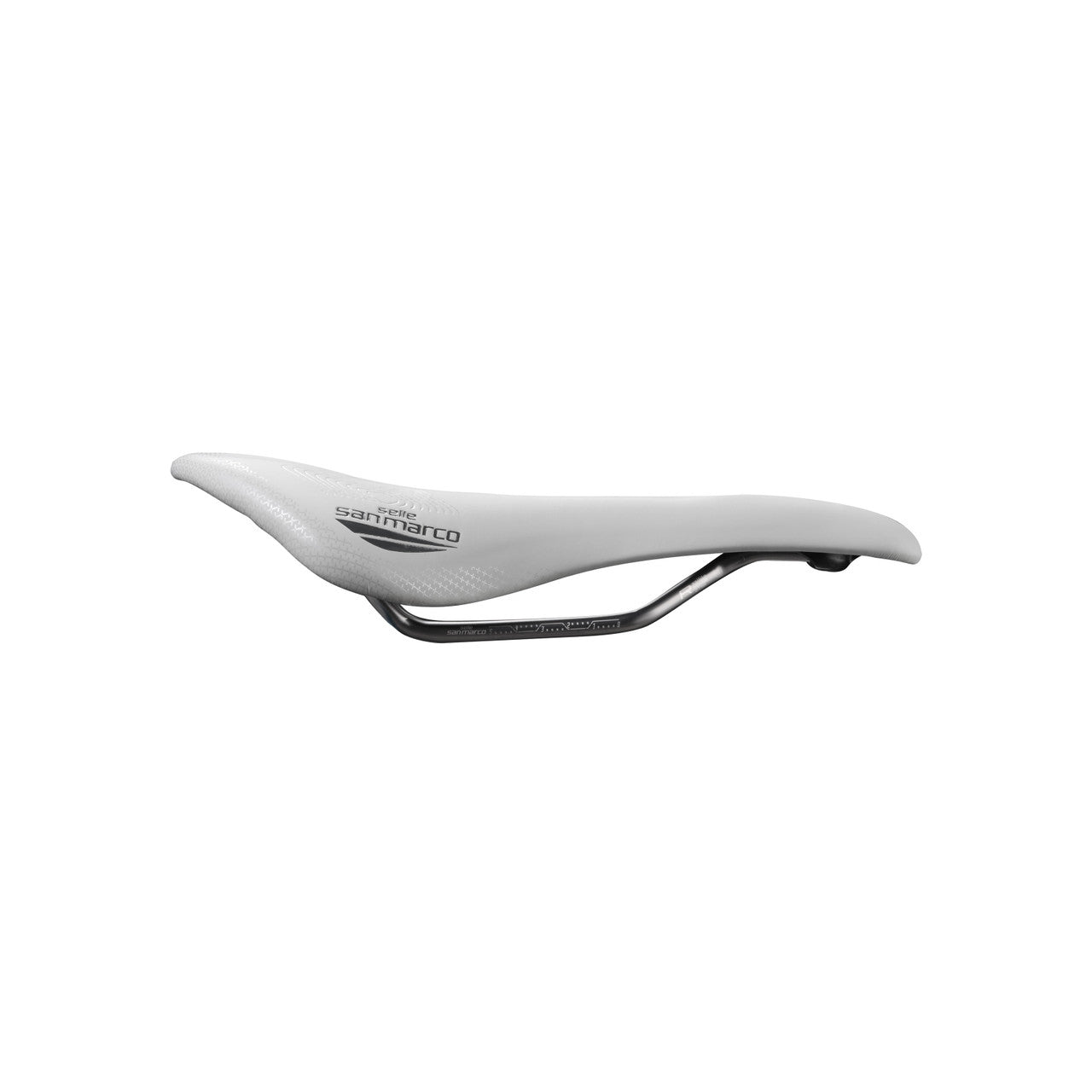 Sadel SAN MARCO ALLROAD SUPERCONFORT OPEN-FIT RACING L3 Bredd 146mm Stålskenor Xsilite Grå/Vit