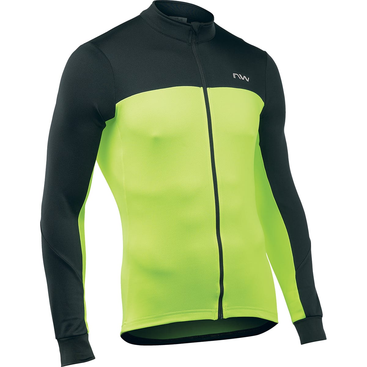 Trikot NORTHWAVE FORCE 2 Lange Ärmel Schwarz/Gelb