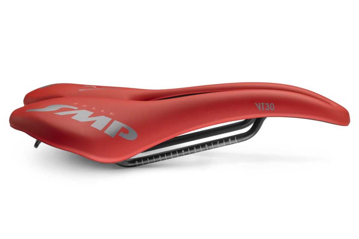 SMP VT30 Saddle Width 155mm Steel Rails Red