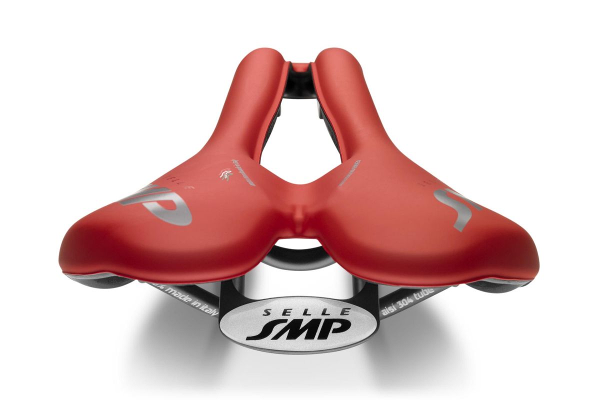 SMP VT30 Saddle Width 155mm Steel Rails Red