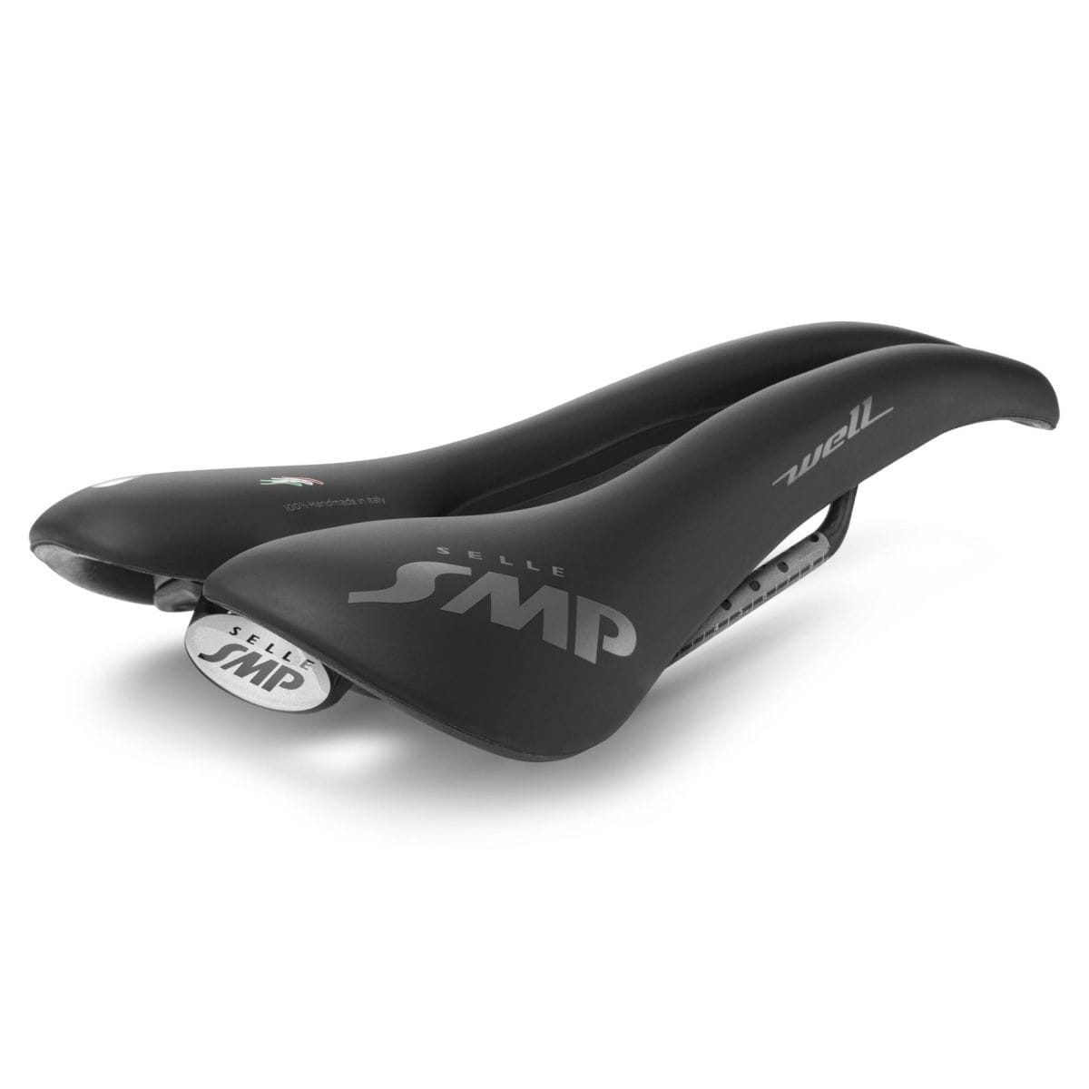 Saddel SMP WELL GEL bredde 144mm carbon skinne