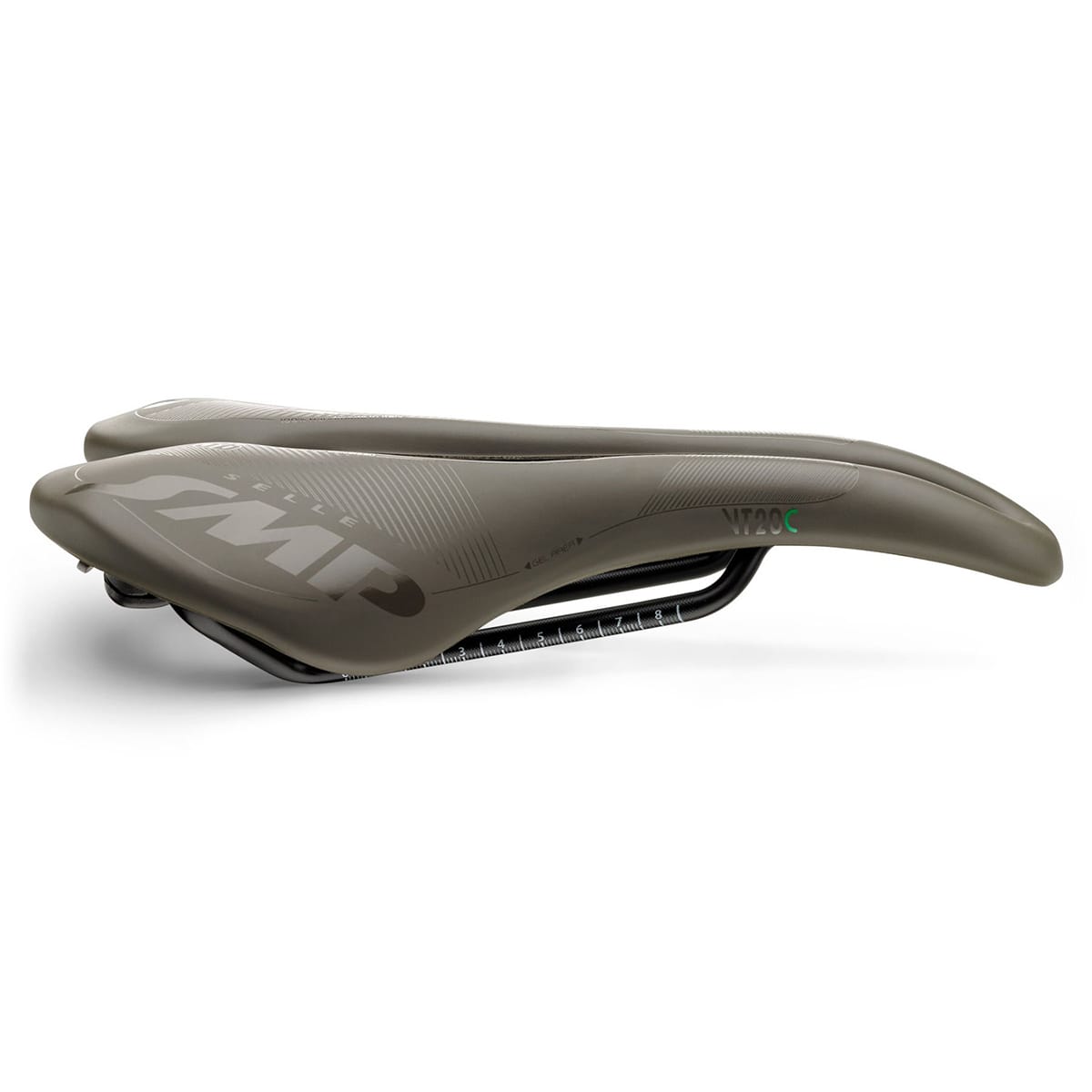 SMP VT20C GEL Saddle 144mm Width Carbon Rails Brown