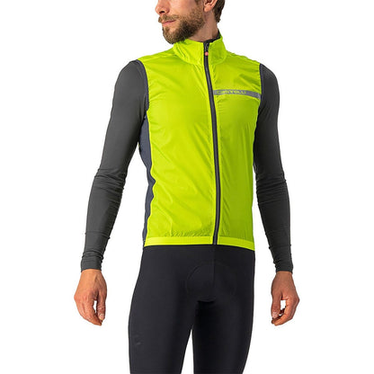 CASTELLI SQUADRA STRETCH Gilet Yellow/Grey
