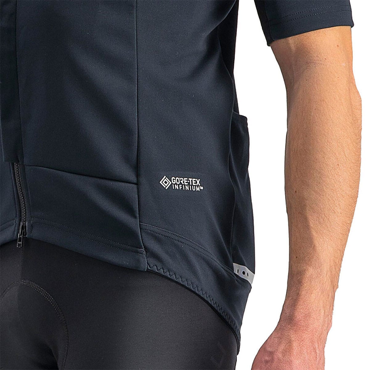 Trøje CASTELLI GABBA ROS 2 Korte ærmer Sort/Sort Reflex
