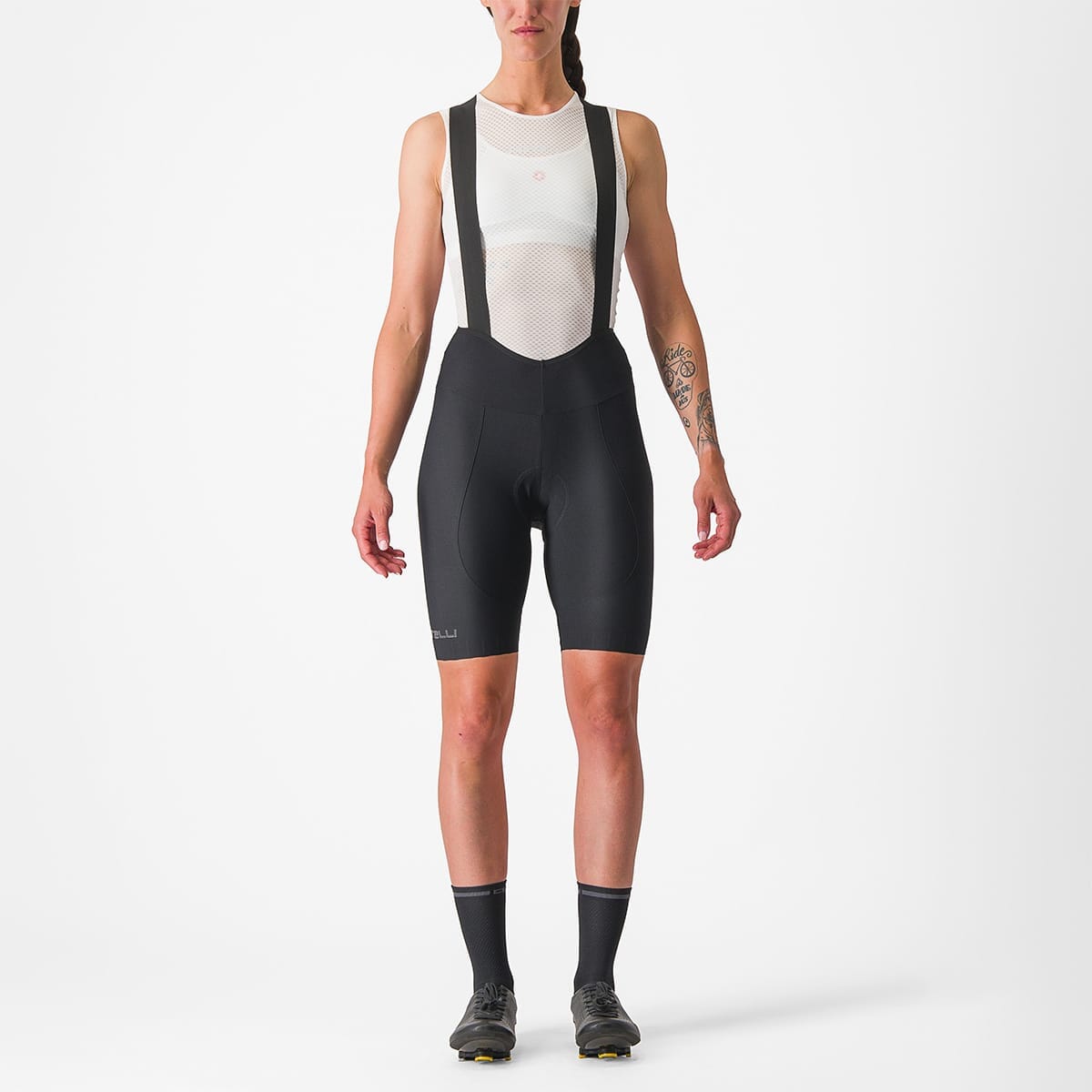ESPRESSO DT Cykelshorts med seler til kvinder Sort