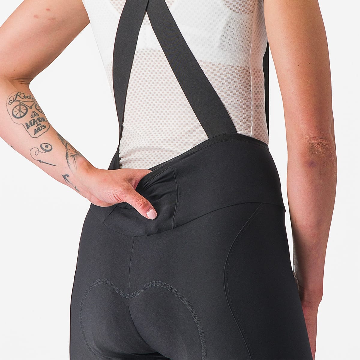 ESPRESSO DT Cykelshorts med seler til kvinder Sort