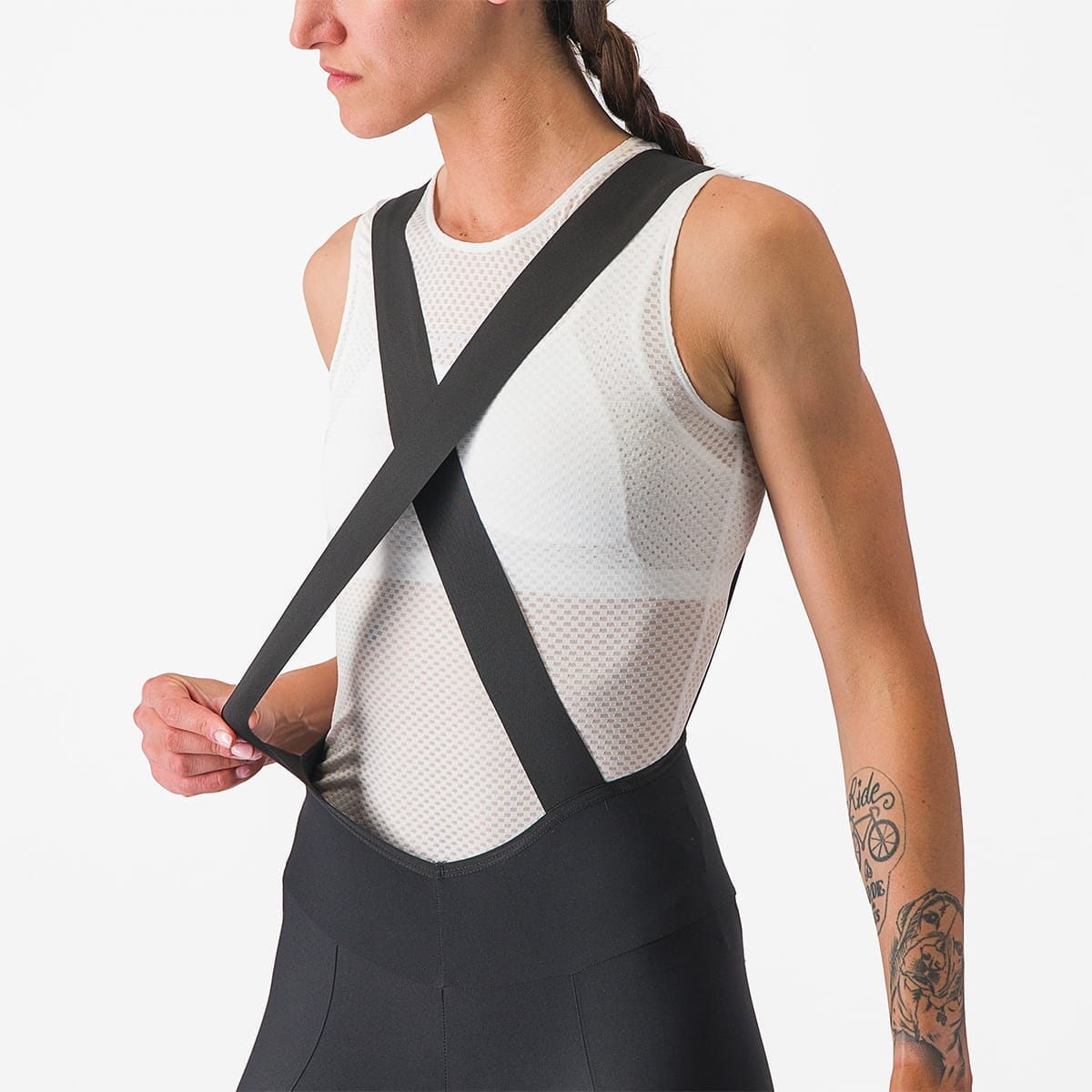 ESPRESSO DT Cykelshorts med seler til kvinder Sort