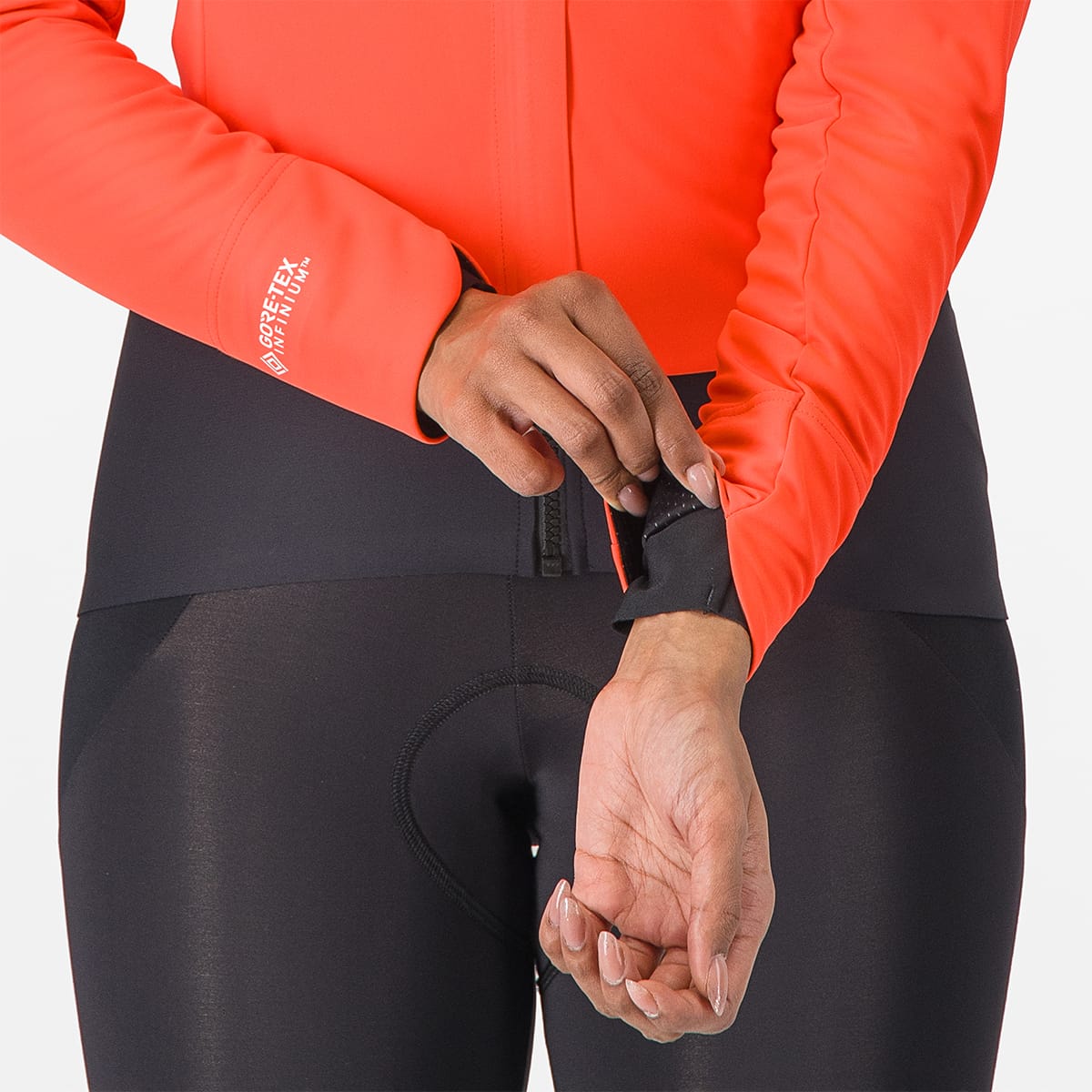 Jacke CASTELLI ALPHA DOPPIO ROS Damen Koralle/Schwarz