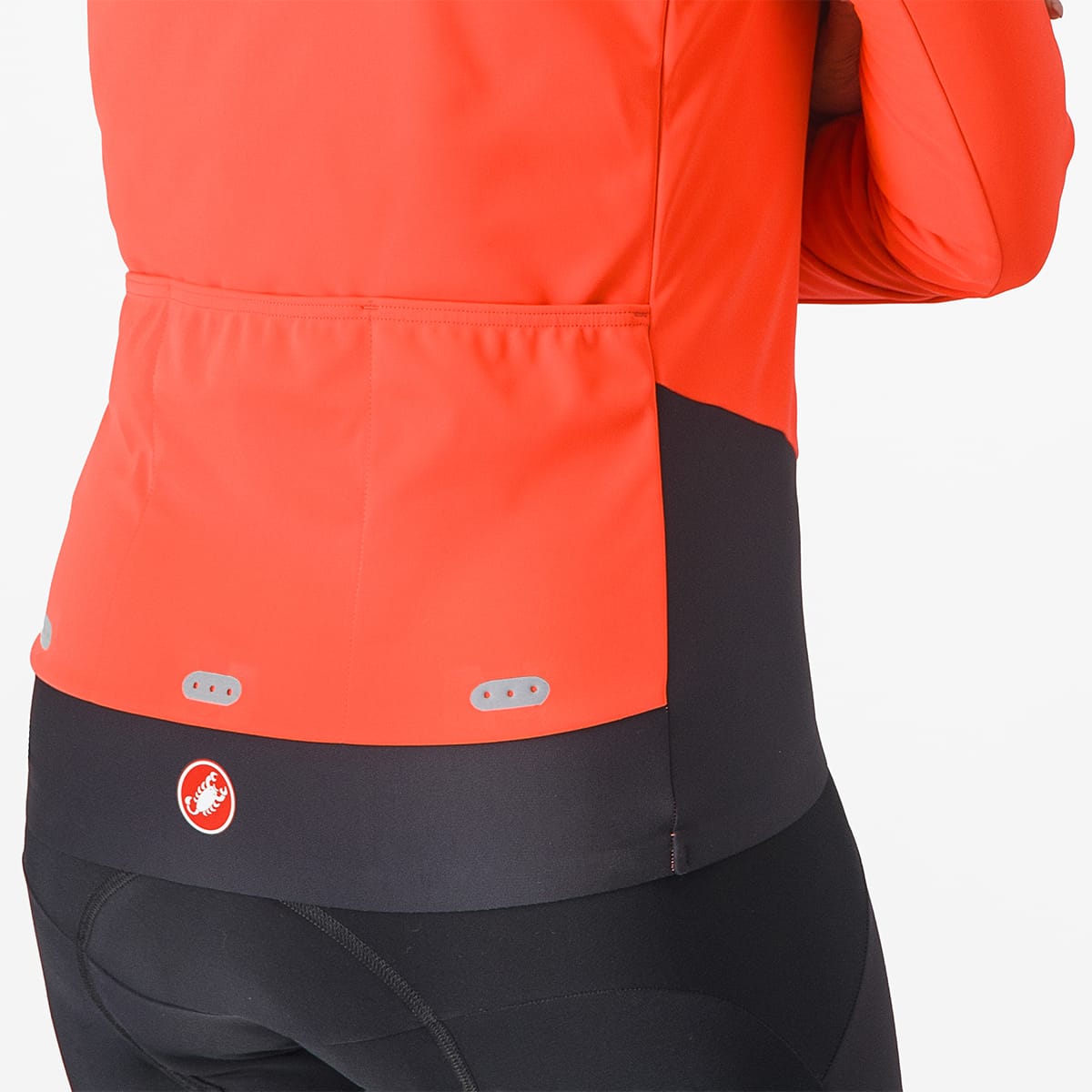 Jacke CASTELLI ALPHA DOPPIO ROS Damen Koralle/Schwarz
