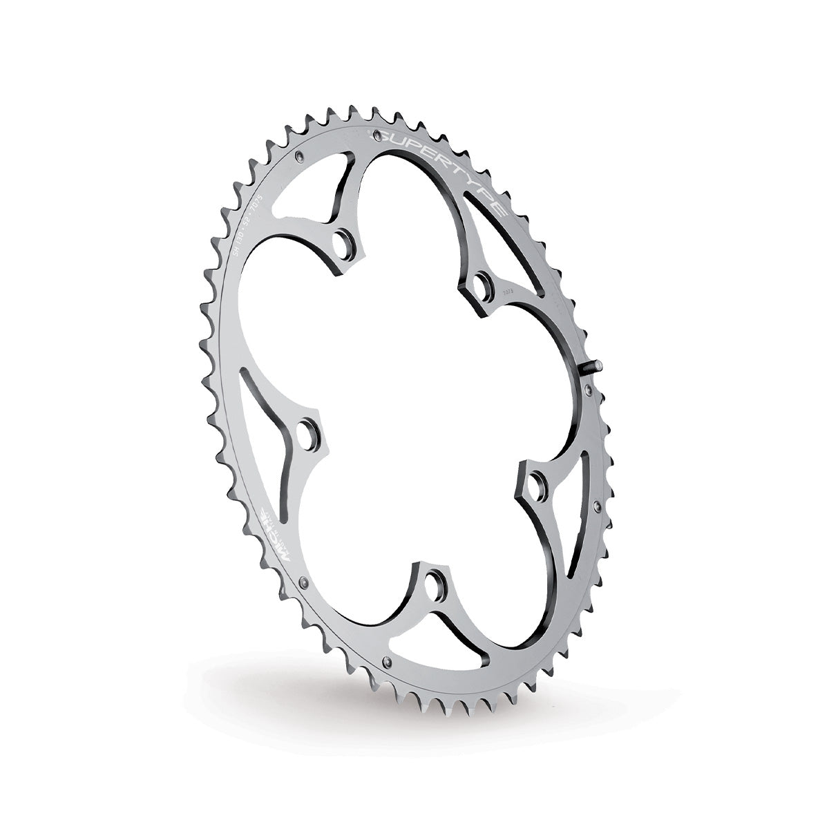 Yttre Kedjebladskiva 9/10V MICHE SUPERTYPExDOUBLE BCD 130mm Silver
