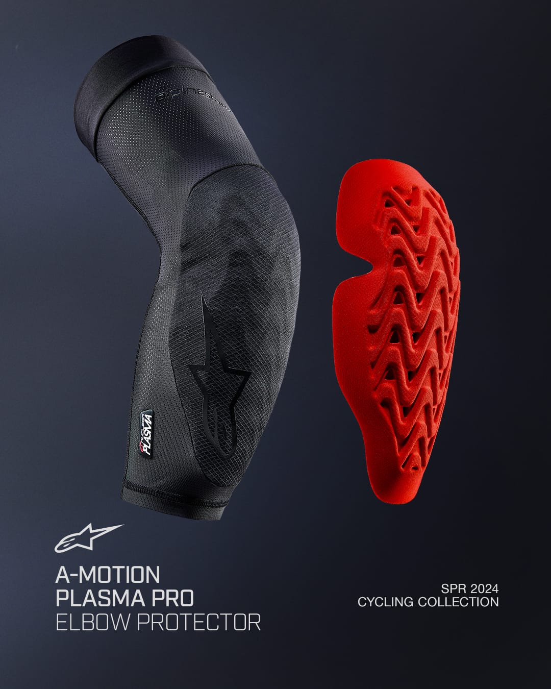 Knieschützer ALPINESTARS A-MOTION PLASMA PRO Schwarz
