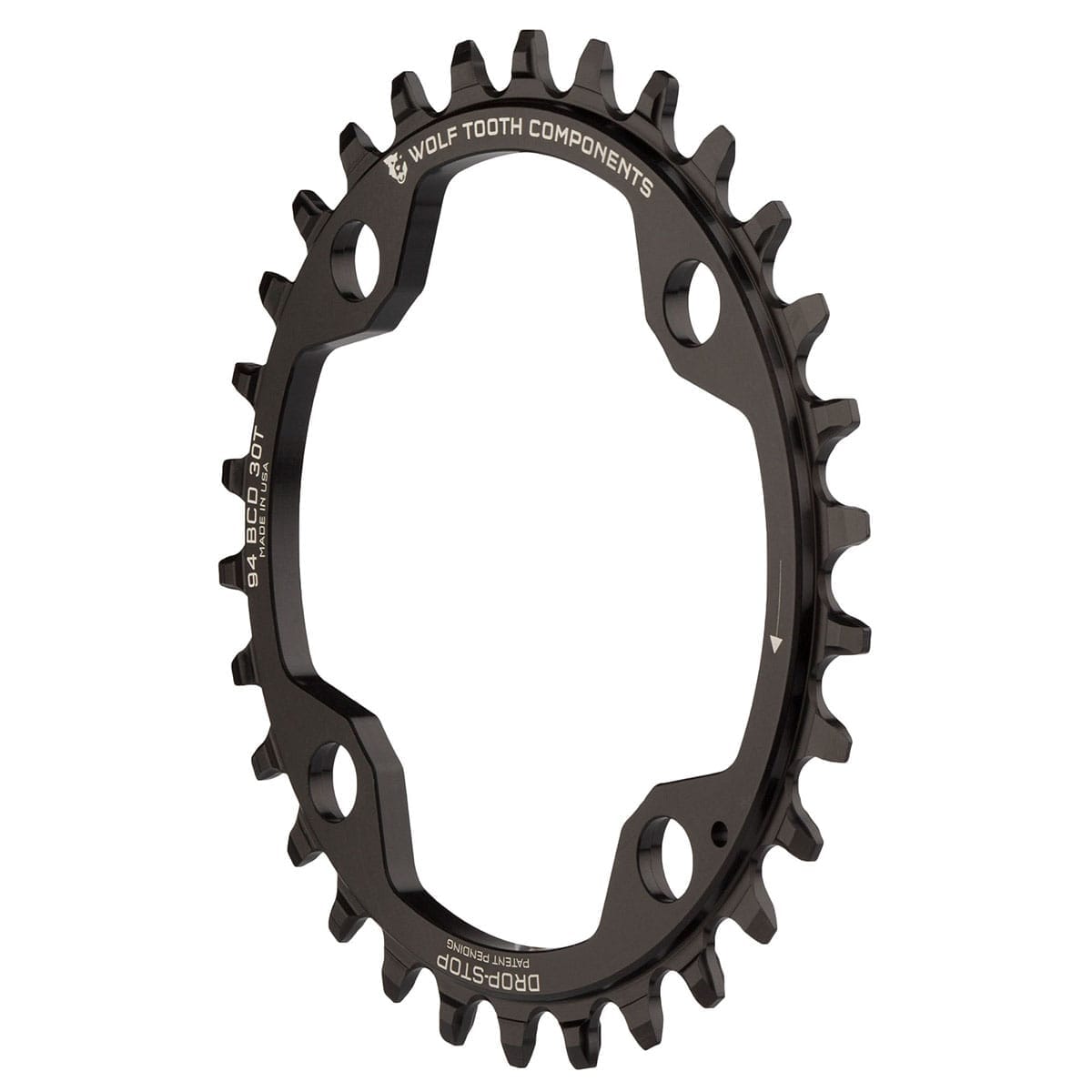 Převodník WOLF TOOTH 94 BCD 10/11V Sram X01/X1/GX/NX 4 otvory 94mm černý